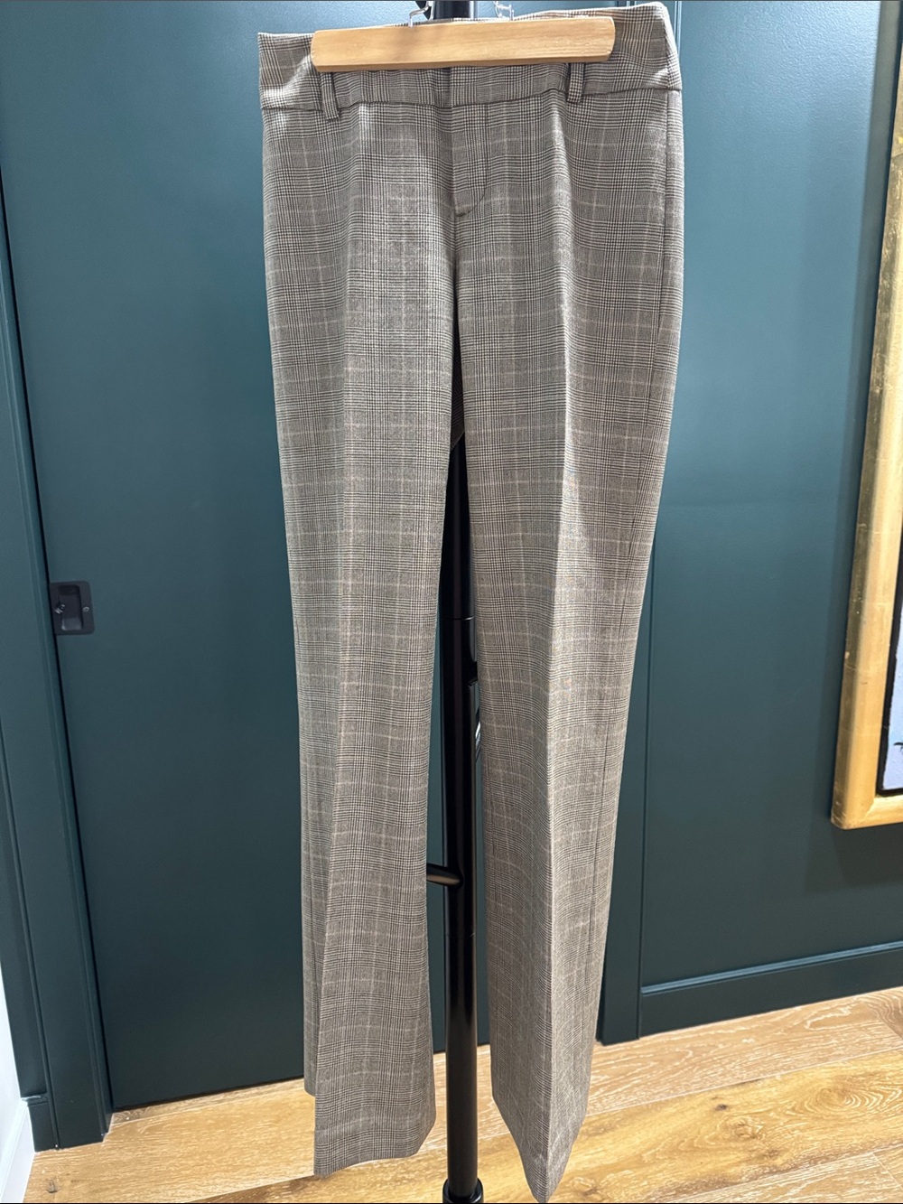 Banana Republic Gray Plaid Dress Pants